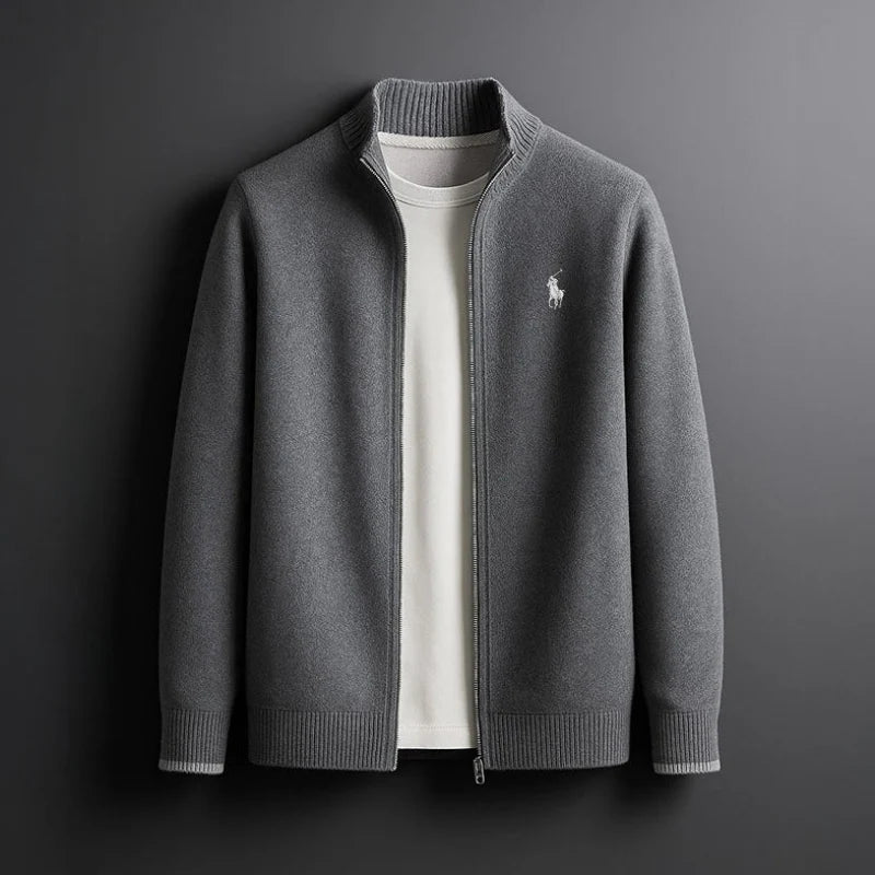 ZIP-UP KNIT JACKET (DÉSTOCKAGE)