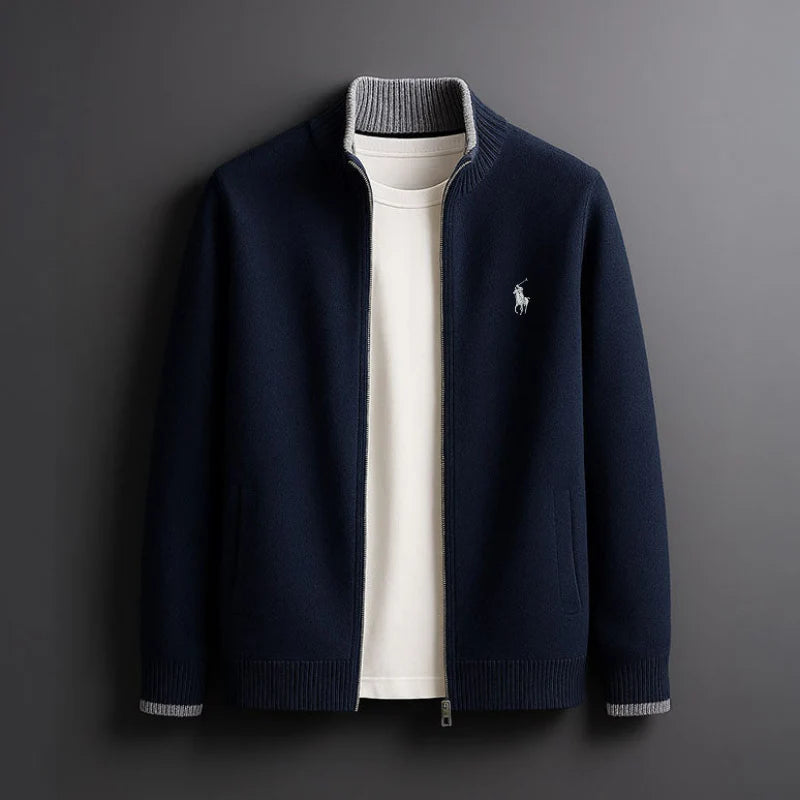 ZIP-UP KNIT JACKET (DÉSTOCKAGE)